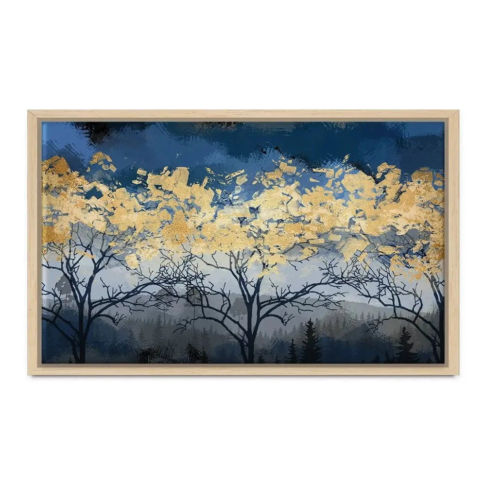Golden Trees Canvas Print Golden Trees Canvas Print wall art product FLOWER 3D / Shutterstock