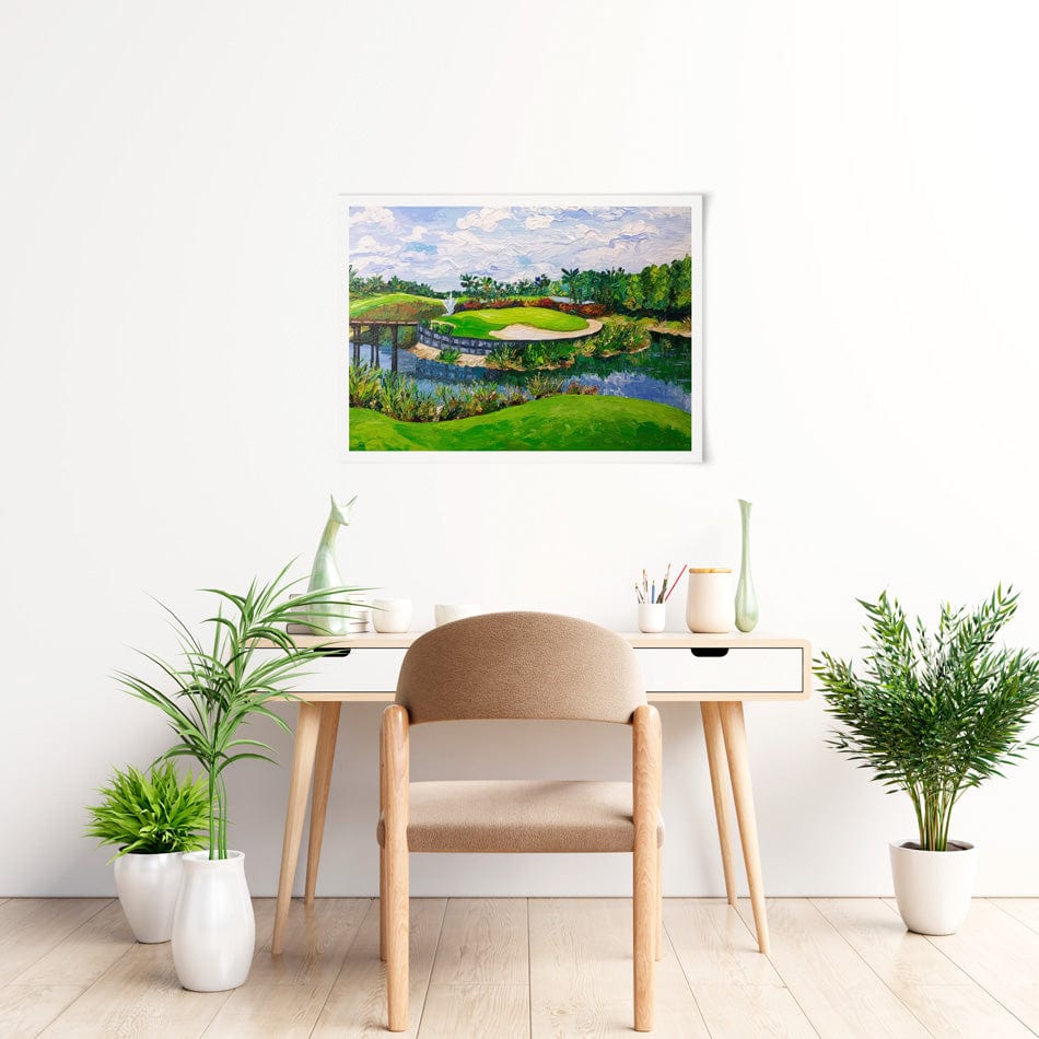Golf Art Print wall art product Olga Tkachyk