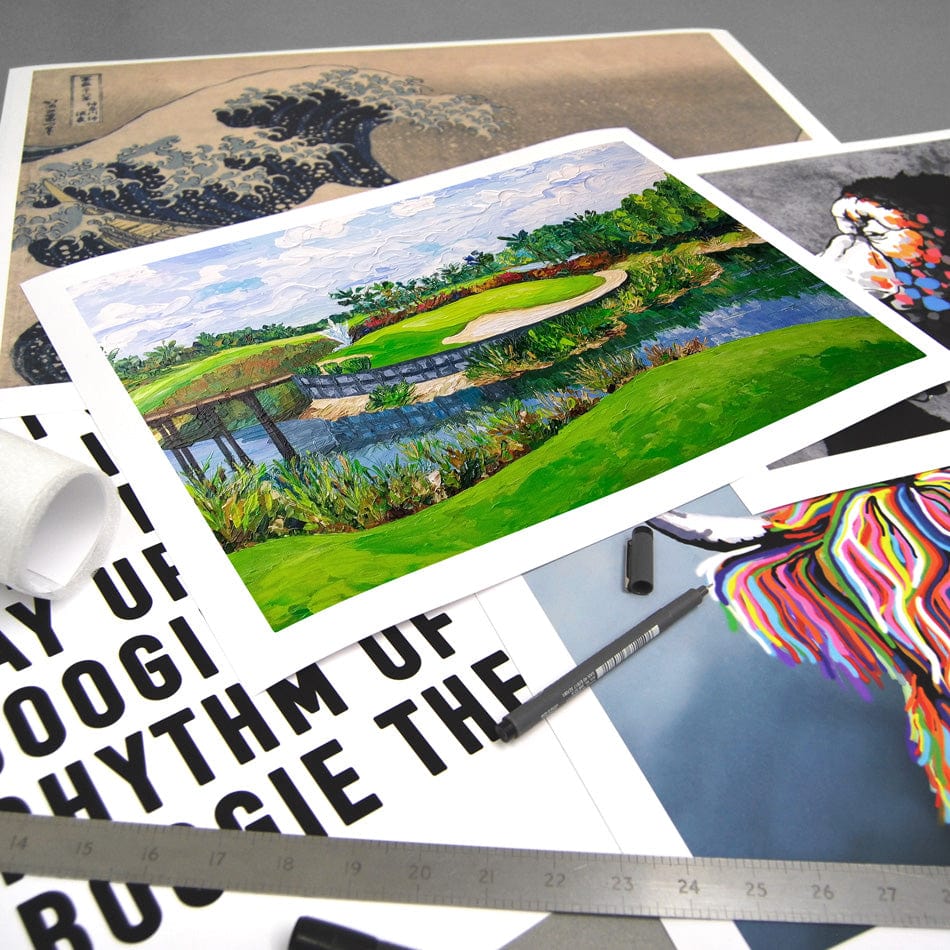 Golf Art Print wall art product Olga Tkachyk