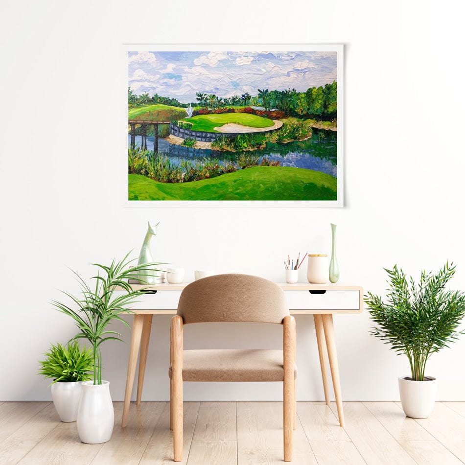 Golf Art Print wall art product Olga Tkachyk