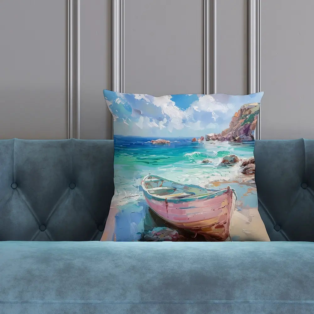 Gone Ashore Cushion Gone Ashore Cushion wall art product Art Print Shop