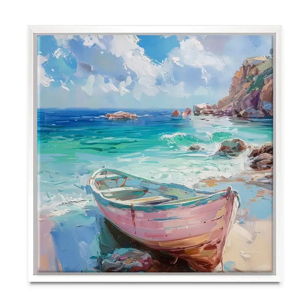 Gone Ashore Square Canvas Print Gone Ashore Square Canvas Print wall art product Art Print Shop
