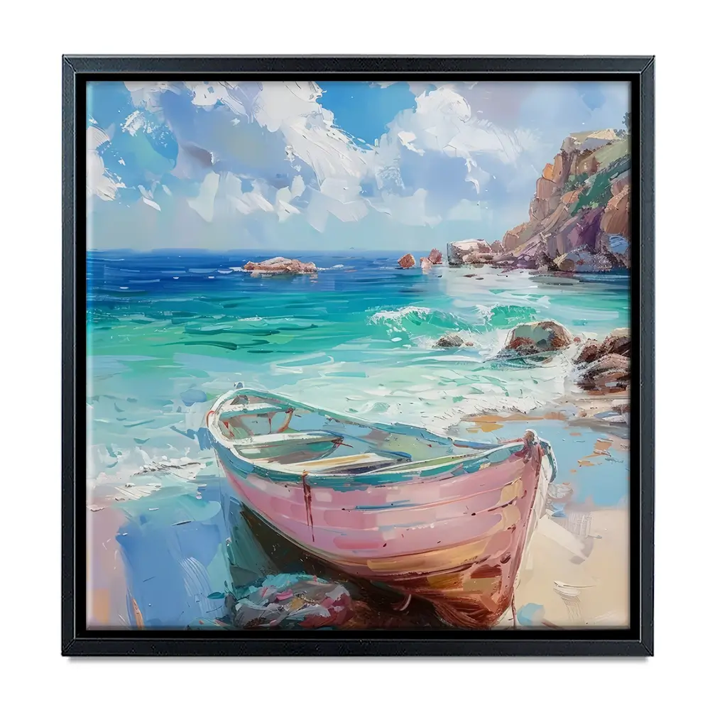 Gone Ashore Square Canvas Print Gone Ashore Square Canvas Print wall art product Art Print Shop