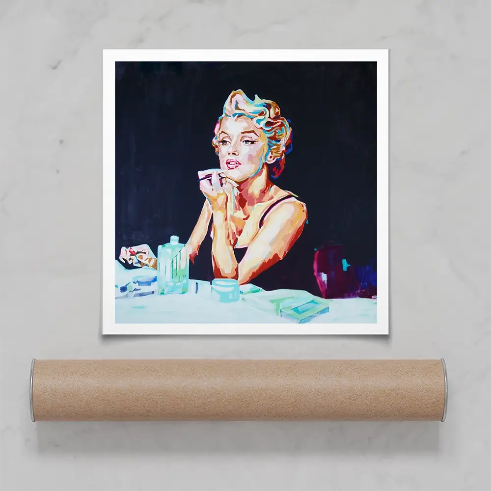 Goodbye Norma Jean Square Art Print Goodbye Norma Jean Square Art Print wall art product Juliet Stockton