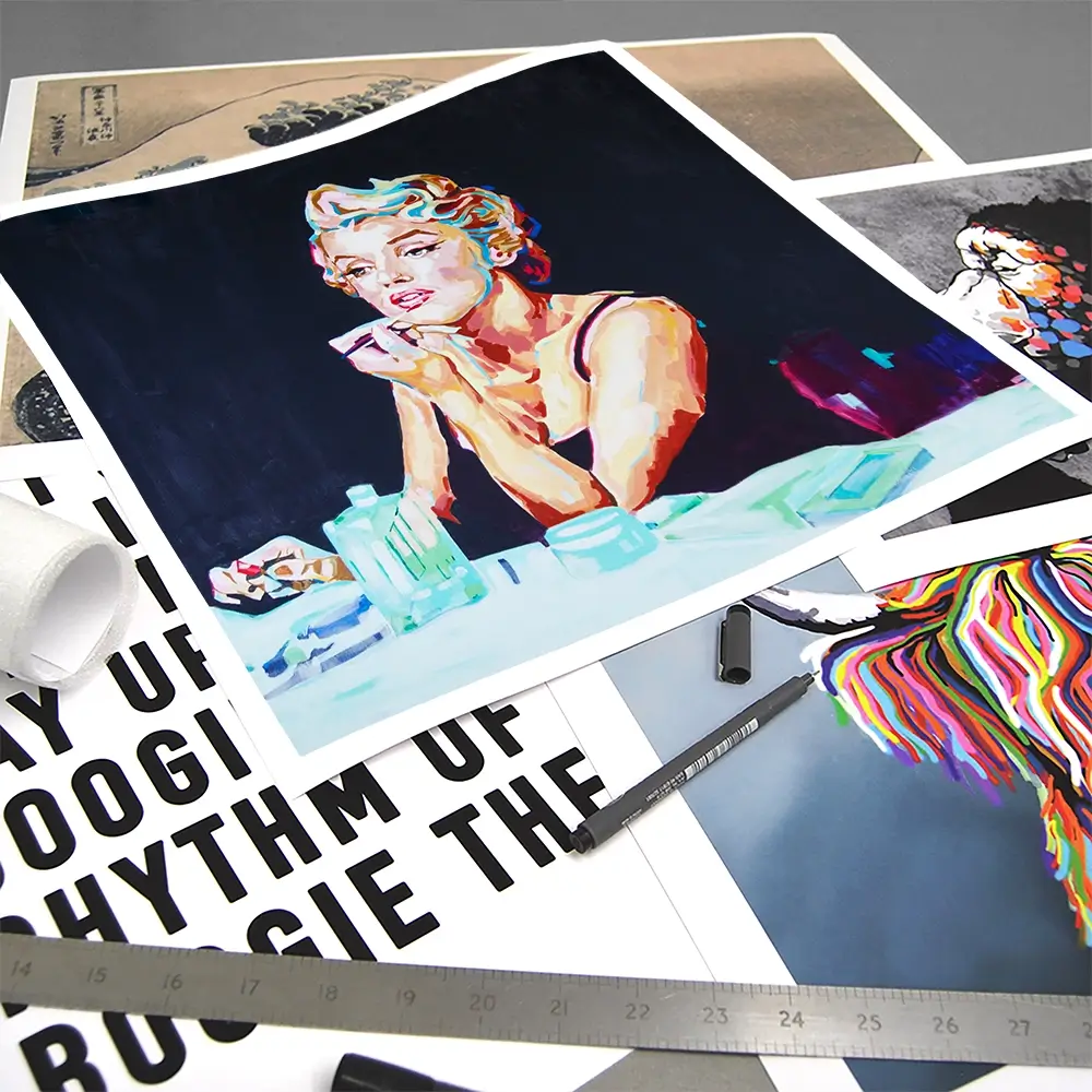 Goodbye Norma Jean Square Art Print Goodbye Norma Jean Square Art Print wall art product Juliet Stockton