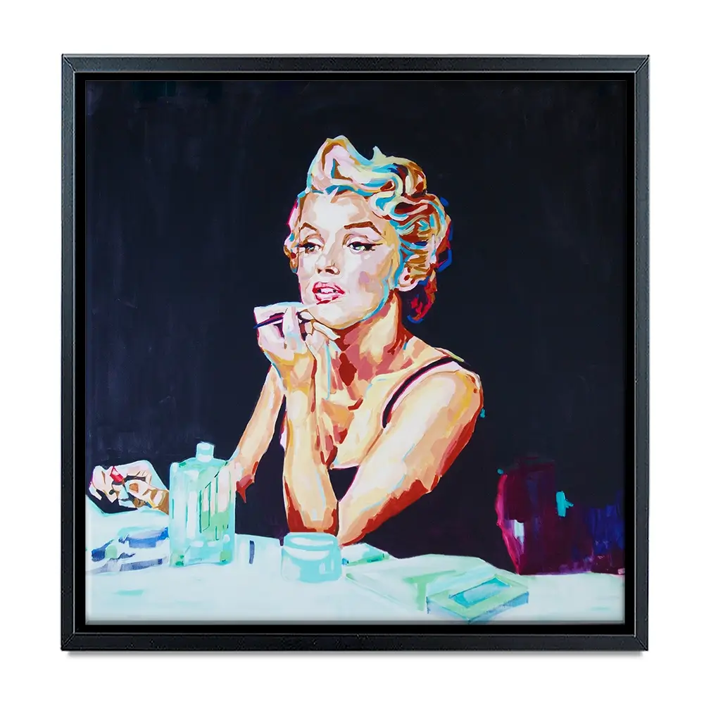 Goodbye Norma Jean Square Canvas Print Goodbye Norma Jean Square Canvas Print wall art product Juliet Stockton