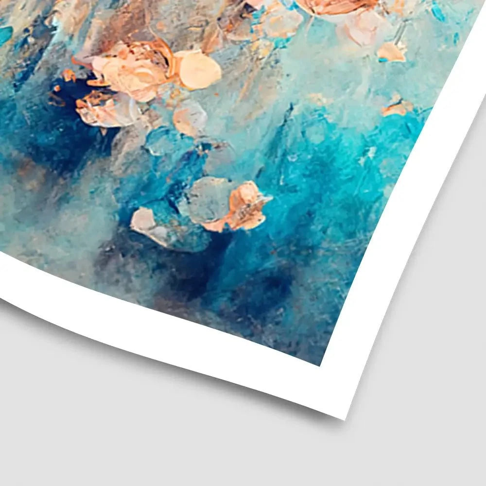 Gradient Blue Art Print Gradient Blue Art Print wall art product Treechild