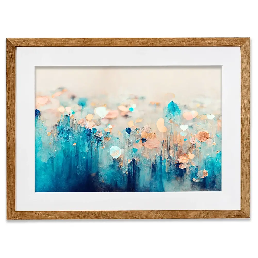 Gradient Blue Framed Art Print Gradient Blue Framed Art Print wall art product Treechild