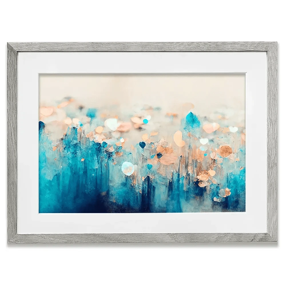 Gradient Blue Framed Art Print Gradient Blue Framed Art Print wall art product Treechild