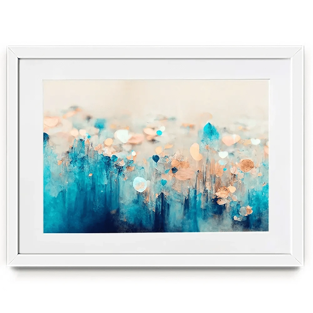 Gradient Blue Framed Art Print Gradient Blue Framed Art Print wall art product Treechild