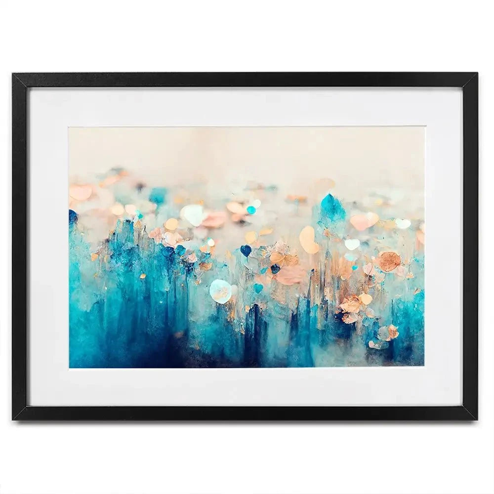 Gradient Blue Framed Art Print Gradient Blue Framed Art Print wall art product Treechild