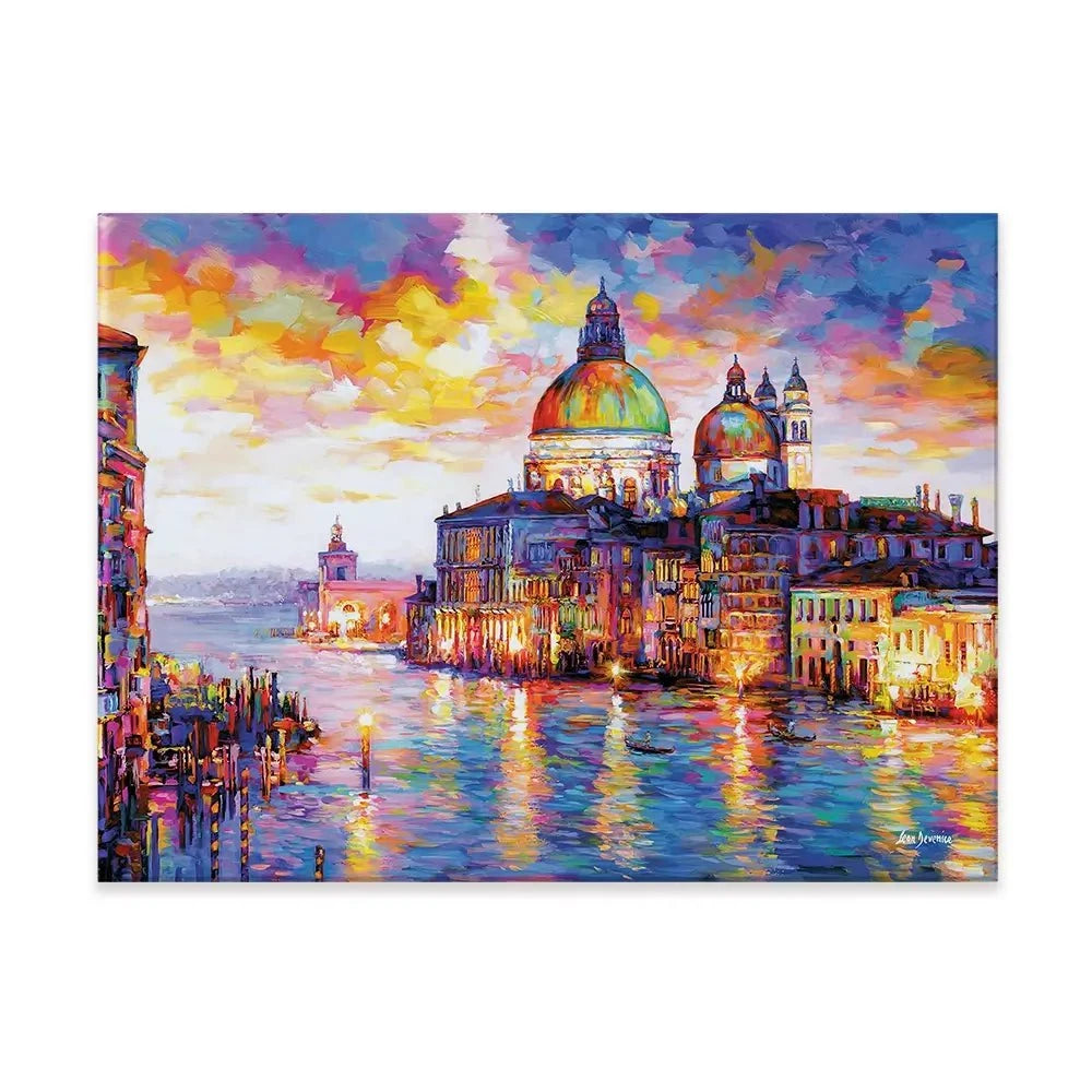 Grand Canal Italy Canvas Print Grand Canal Italy Canvas Print wall art product Leon Devenice
