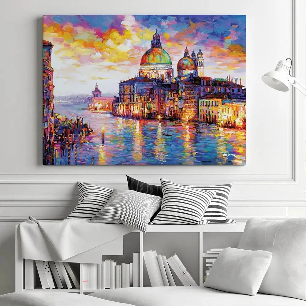 Grand Canal Italy Canvas Print Grand Canal Italy Canvas Print wall art product Leon Devenice