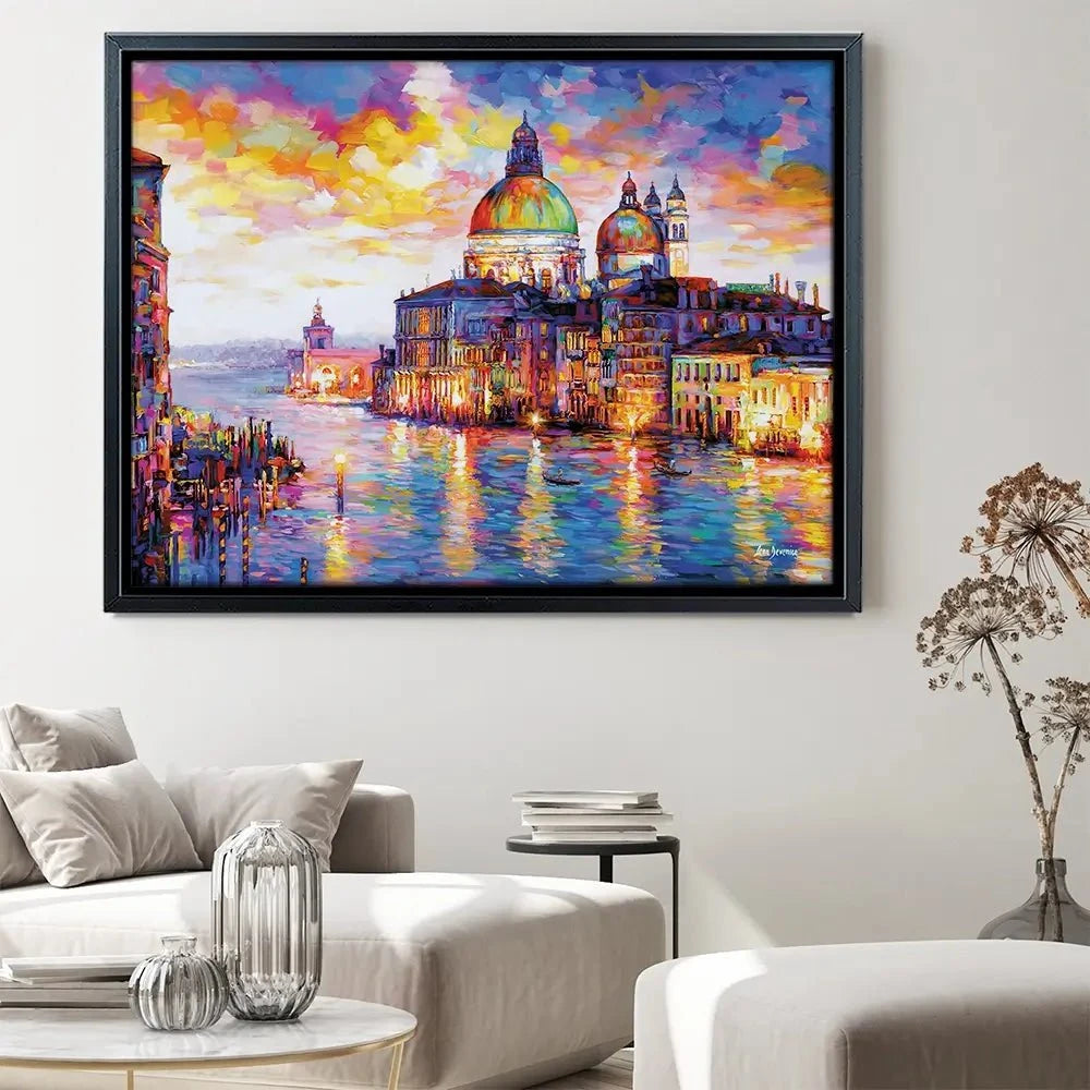 Grand Canal Italy Canvas Print Grand Canal Italy Canvas Print wall art product Leon Devenice