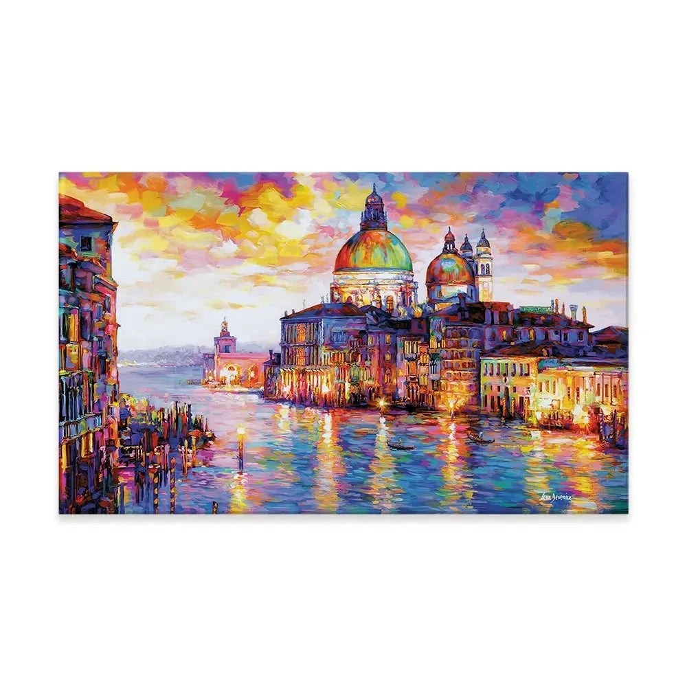 Grand Canal Italy Canvas Print Grand Canal Italy Canvas Print wall art product Leon Devenice