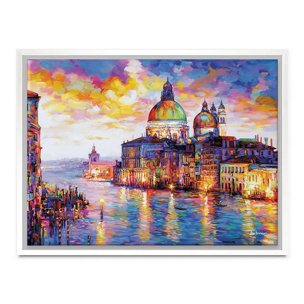 Grand Canal Italy Canvas Print Grand Canal Italy Canvas Print wall art product Leon Devenice
