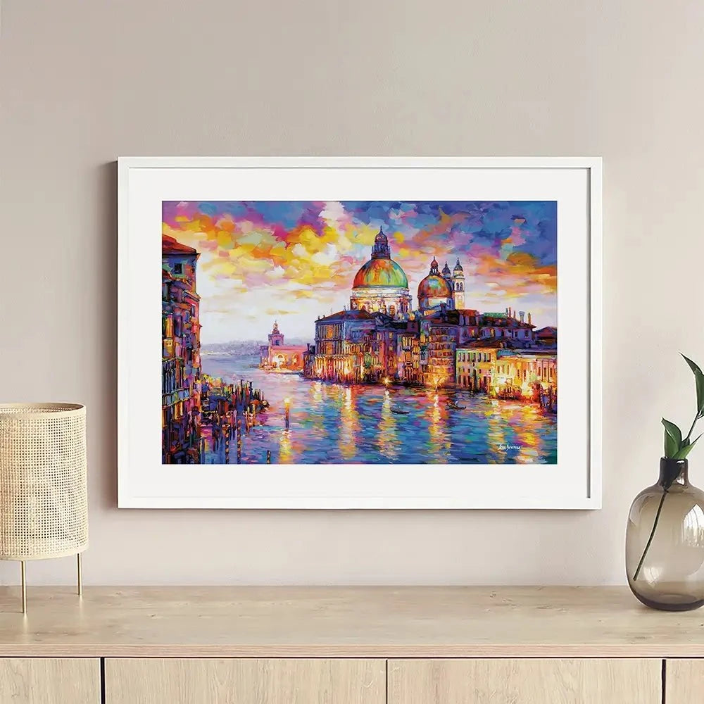 Grand Canal Italy Framed Art Print Grand Canal Italy Framed Art Print wall art product Leon Devenice