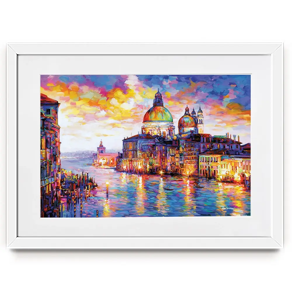 Grand Canal Italy Framed Art Print Grand Canal Italy Framed Art Print wall art product Leon Devenice