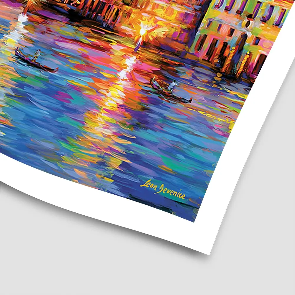 Grand Canal Italy Square Art Print Grand Canal Italy Square Art Print wall art product Leon Devenice