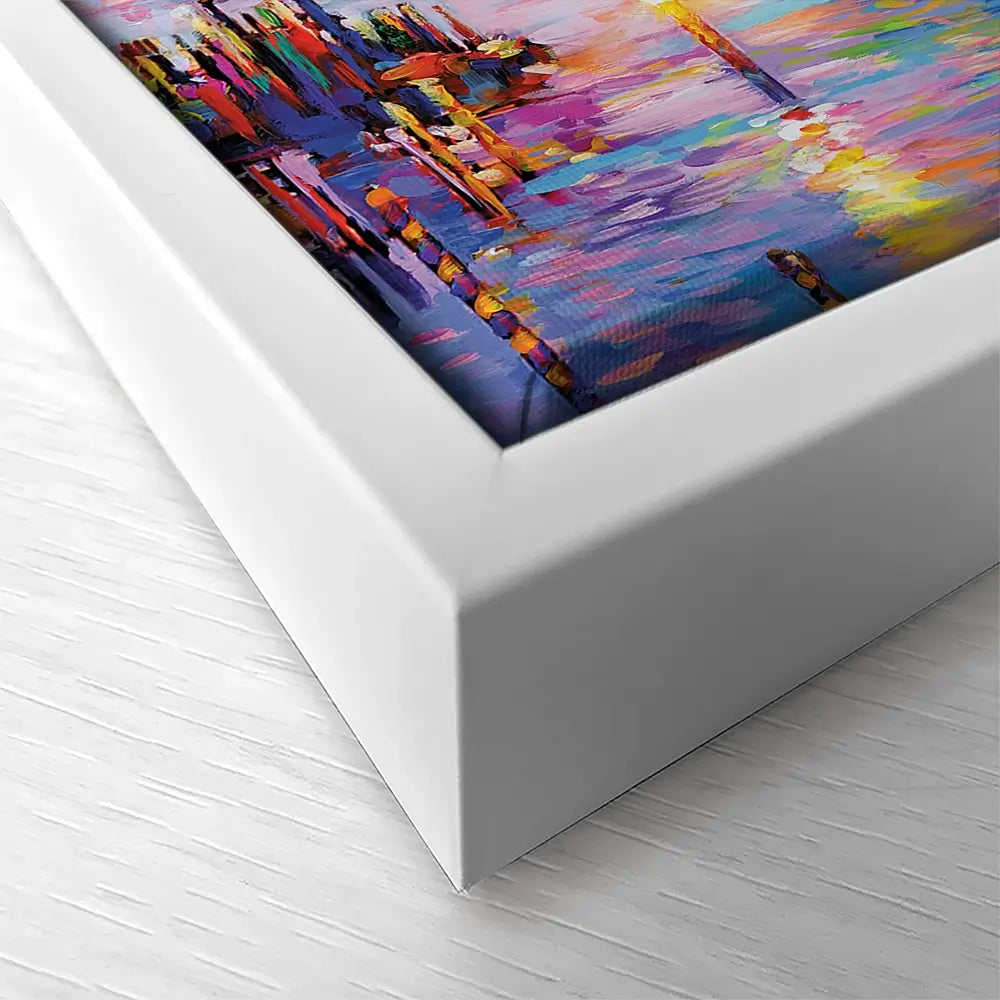 Grand Canal Italy Square Canvas Print Grand Canal Italy Square Canvas Print wall art product Leon Devenice