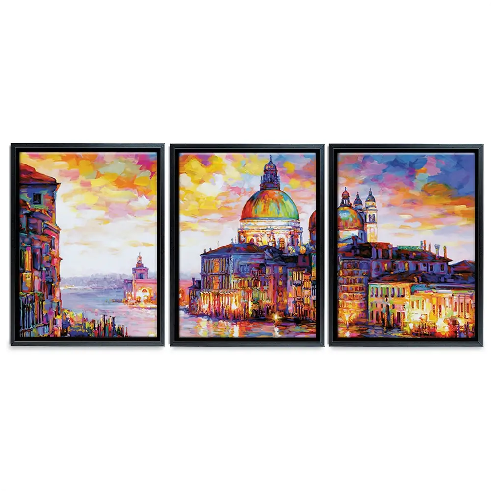 Grand Canal Italy Trio Canvas Print Grand Canal Italy Trio Canvas Print wall art product Leon Devenice