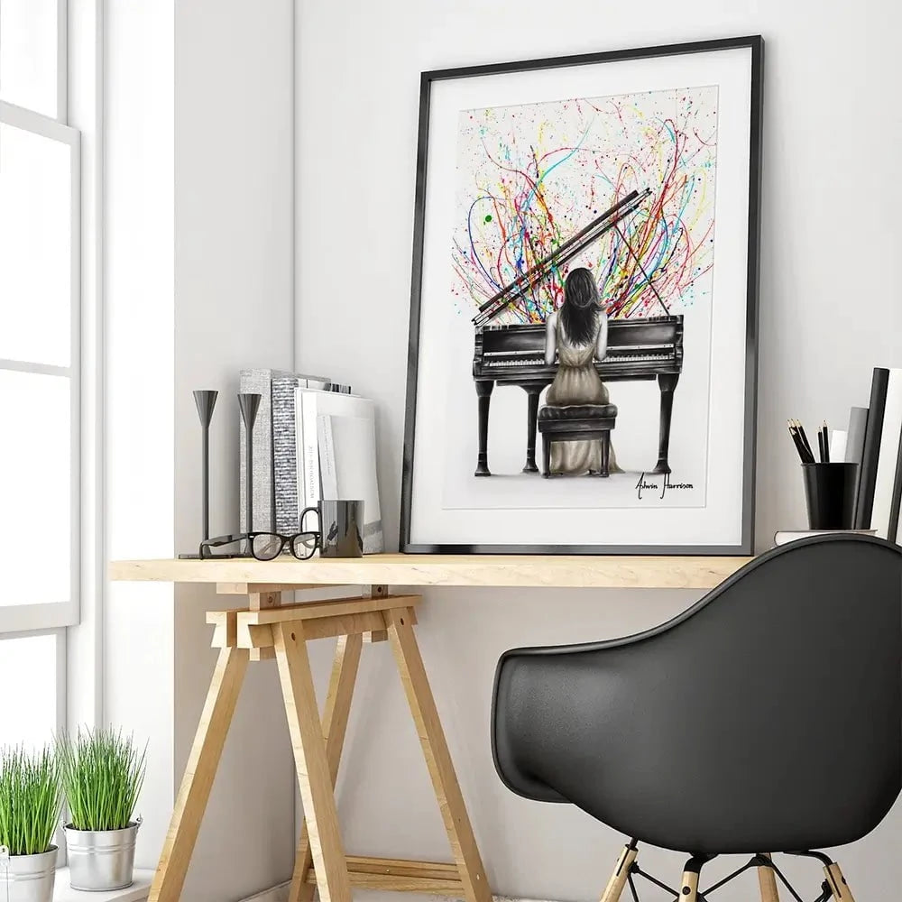 Grand Piano Solo Framed Art Print Grand Piano Solo Framed Art Print wall art product Ashvin Harrison