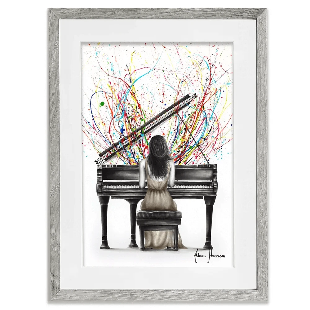 Grand Piano Solo Framed Art Print Grand Piano Solo Framed Art Print wall art product Ashvin Harrison