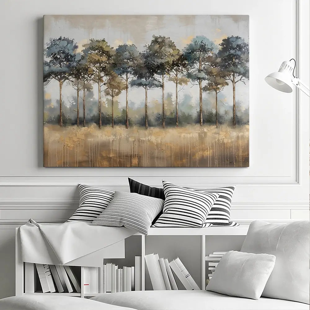 Green And Blue Trees Canvas Print Green And Blue Trees Canvas Print wall art product Creative Studio - Independent