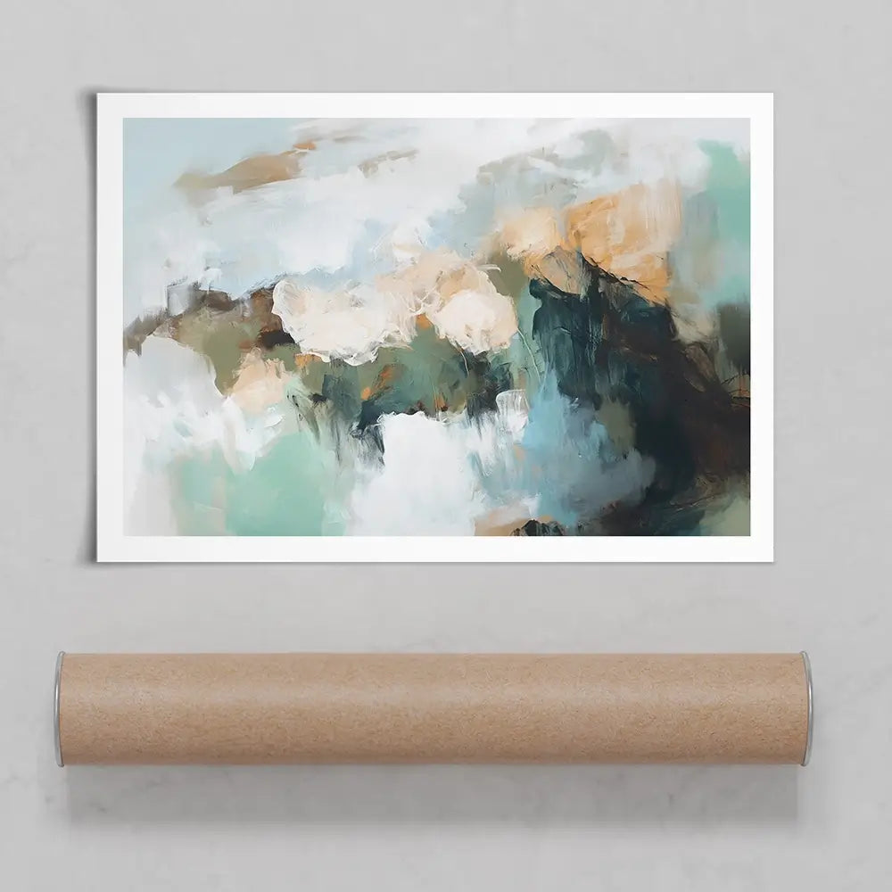 Green Beautiful Abstract Art Print Green Beautiful Abstract Art Print wall art product Sisi And Seb - Independent