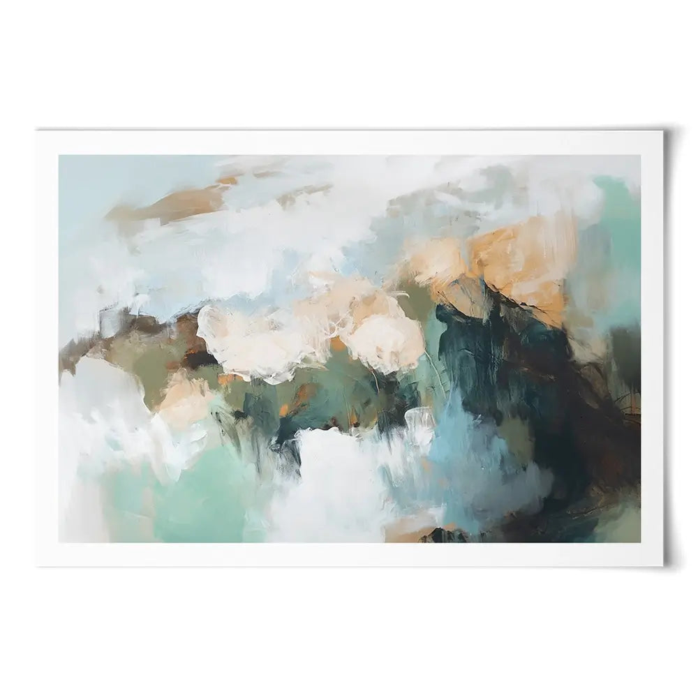 Green Beautiful Abstract Art Print Green Beautiful Abstract Art Print wall art product Sisi And Seb - Independent