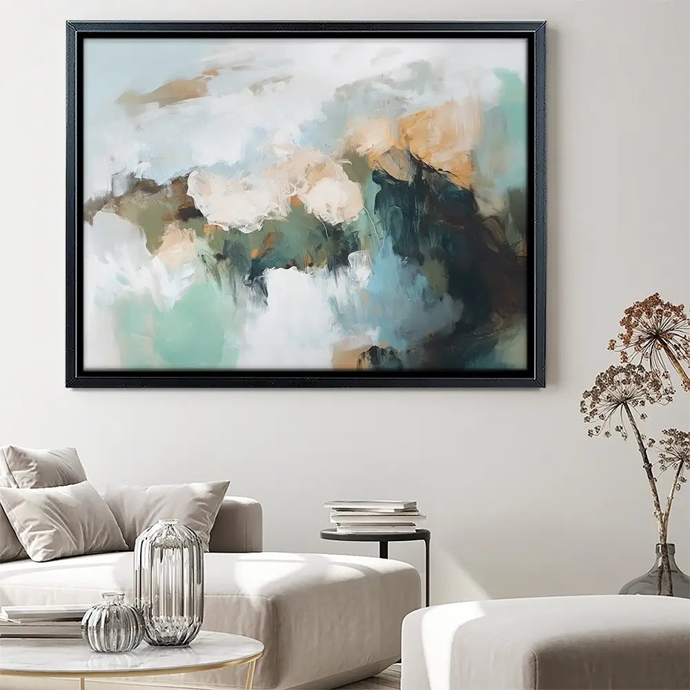 Green Beautiful Abstract Canvas Print Green Beautiful Abstract Canvas Print wall art product Sisi And Seb - Independent