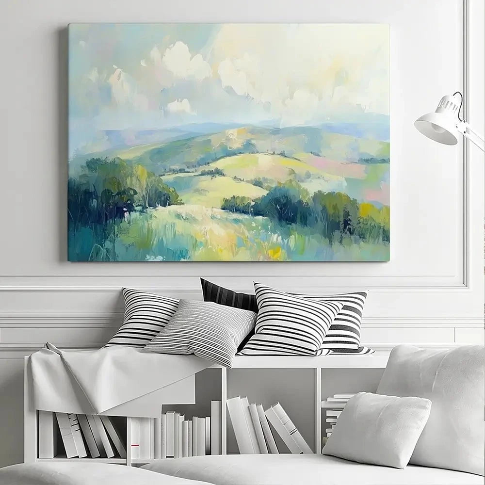 Green Hills Canvas Print Green Hills Canvas Print wall art product Tanya Ocean