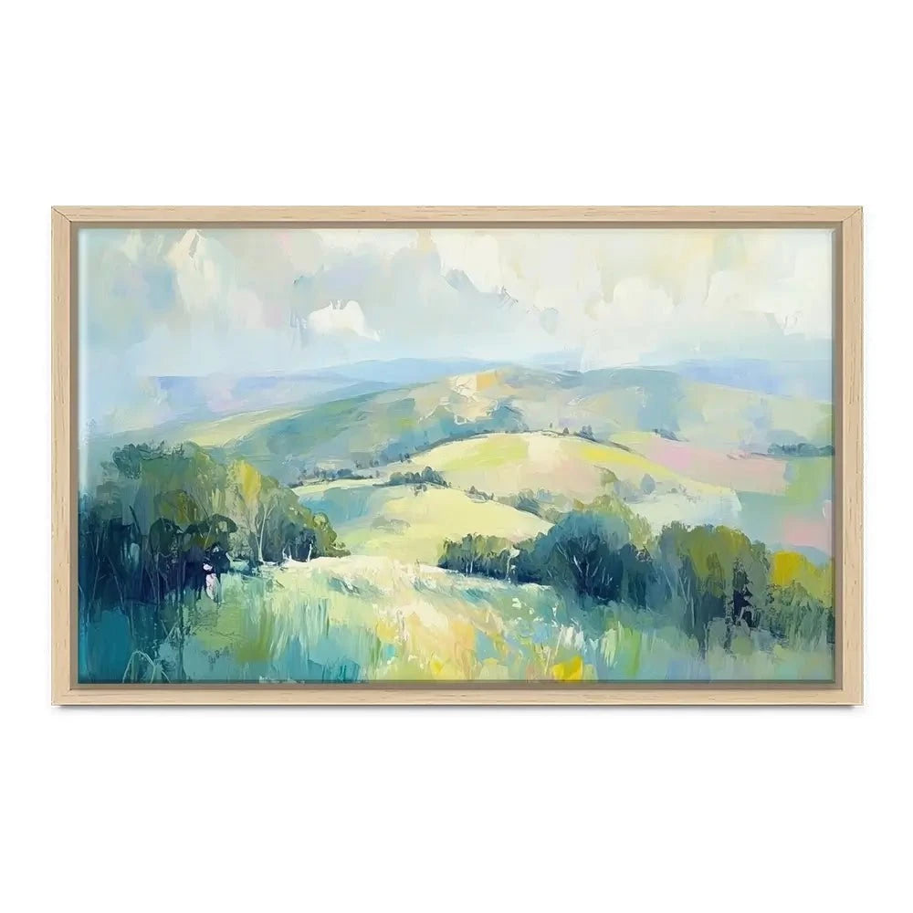 Green Hills Canvas Print Green Hills Canvas Print wall art product Tanya Ocean