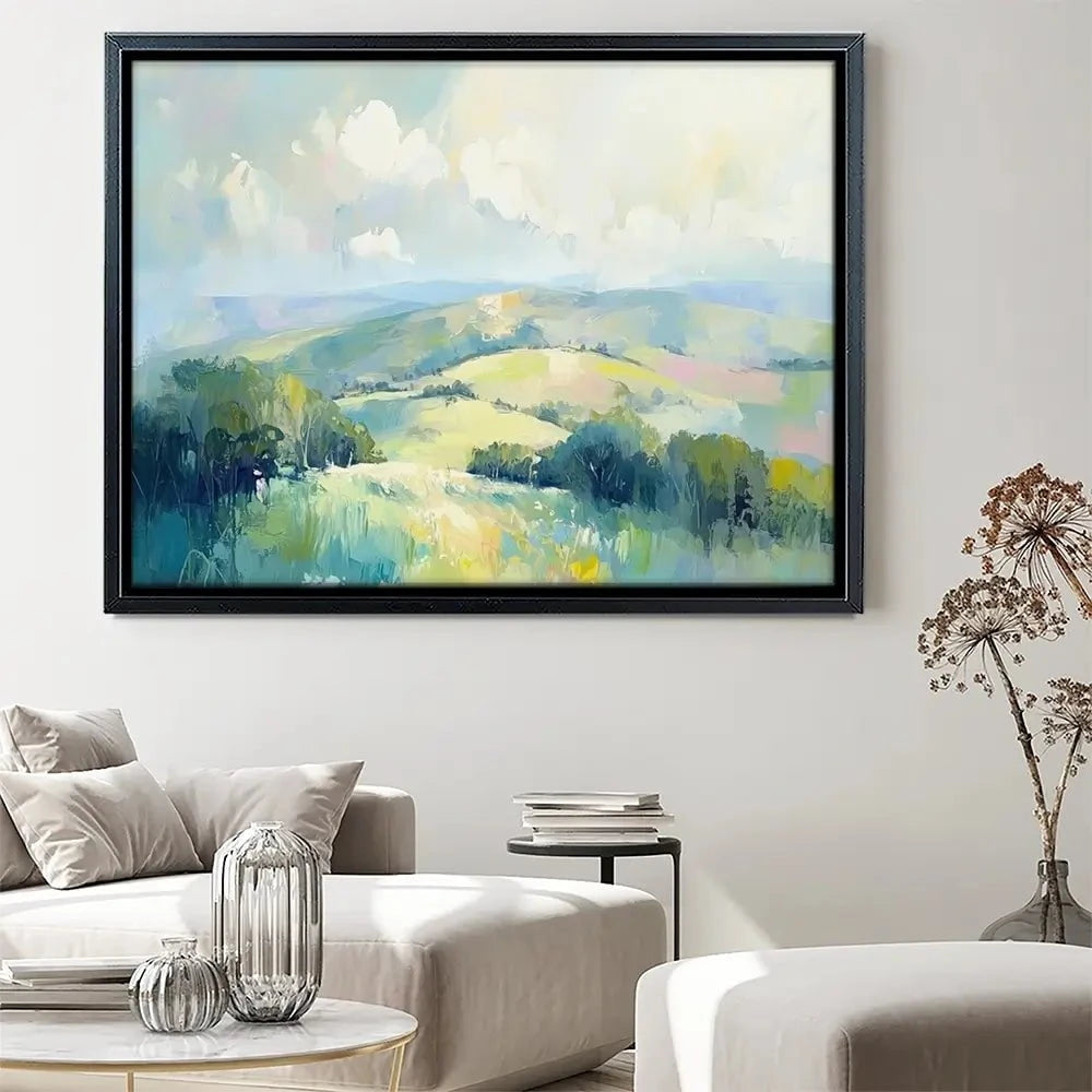 Green Hills Canvas Print Green Hills Canvas Print wall art product Tanya Ocean