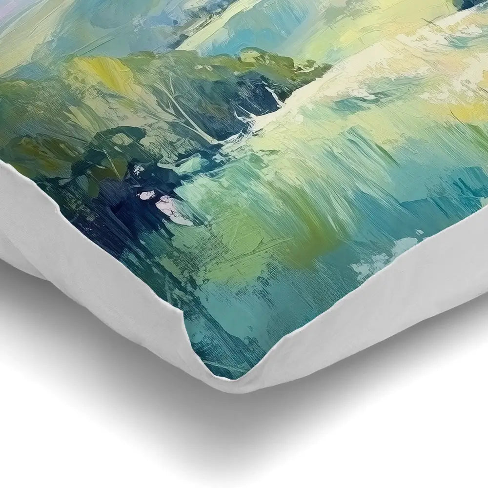 Green Hills Cushion Green Hills Cushion wall art product Art Print Shop