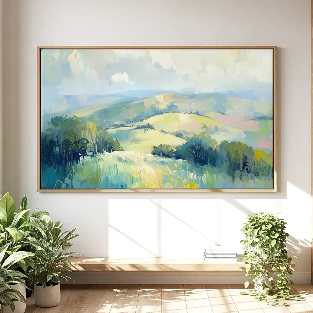 Green Hills Oversized Canvas Print Green Hills Oversized Canvas Print wall art product Tanya Ocean
