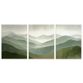 Green Hills Trio Canvas Print Green Hills Trio Canvas Print wall art product IAmHomeStudio