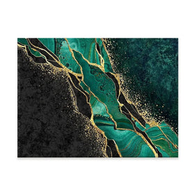 Green Malachite Marble Canvas Print Green Malachite Marble Canvas Print wall art product wacomka / Shutterstock