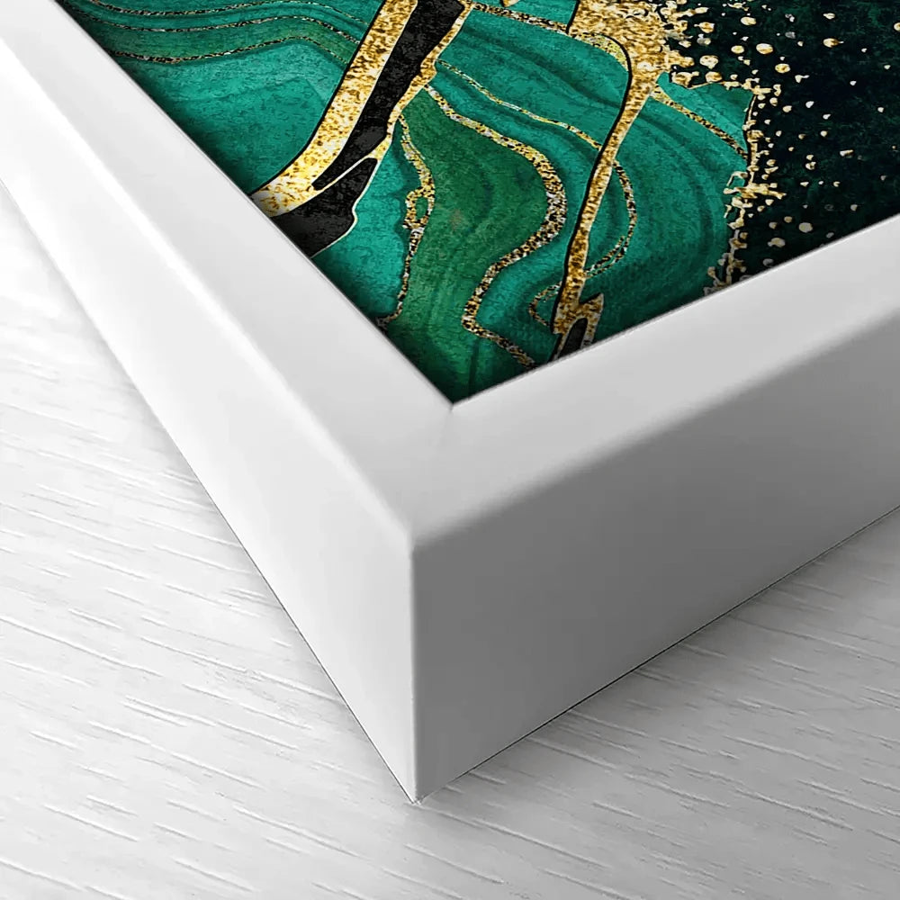 Green Malachite Marble Canvas Print Green Malachite Marble Canvas Print wall art product wacomka / Shutterstock