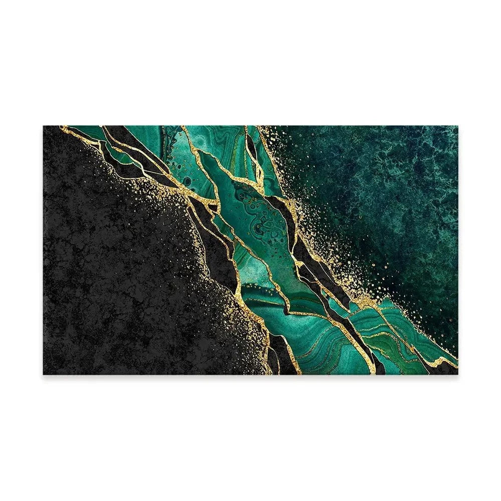 Green Malachite Marble Canvas Print Green Malachite Marble Canvas Print wall art product wacomka / Shutterstock