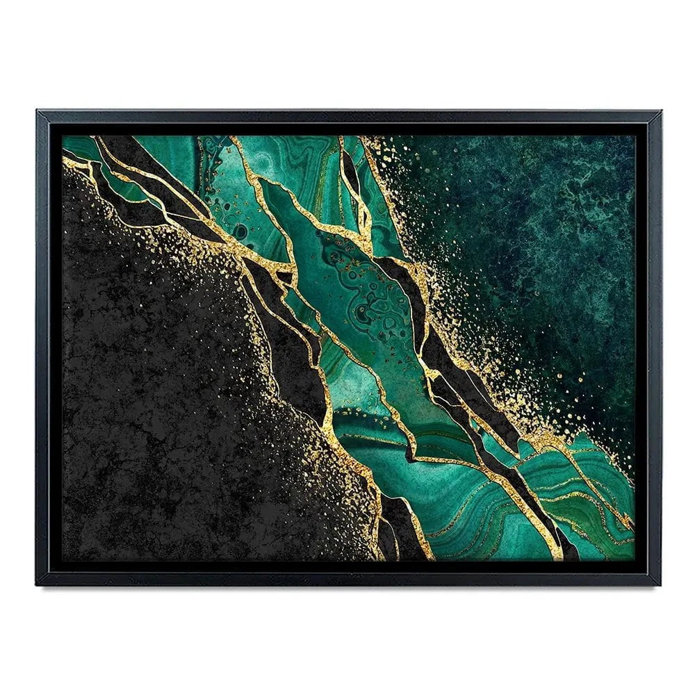 Green Malachite Marble Canvas Print Green Malachite Marble Canvas Print wall art product wacomka / Shutterstock