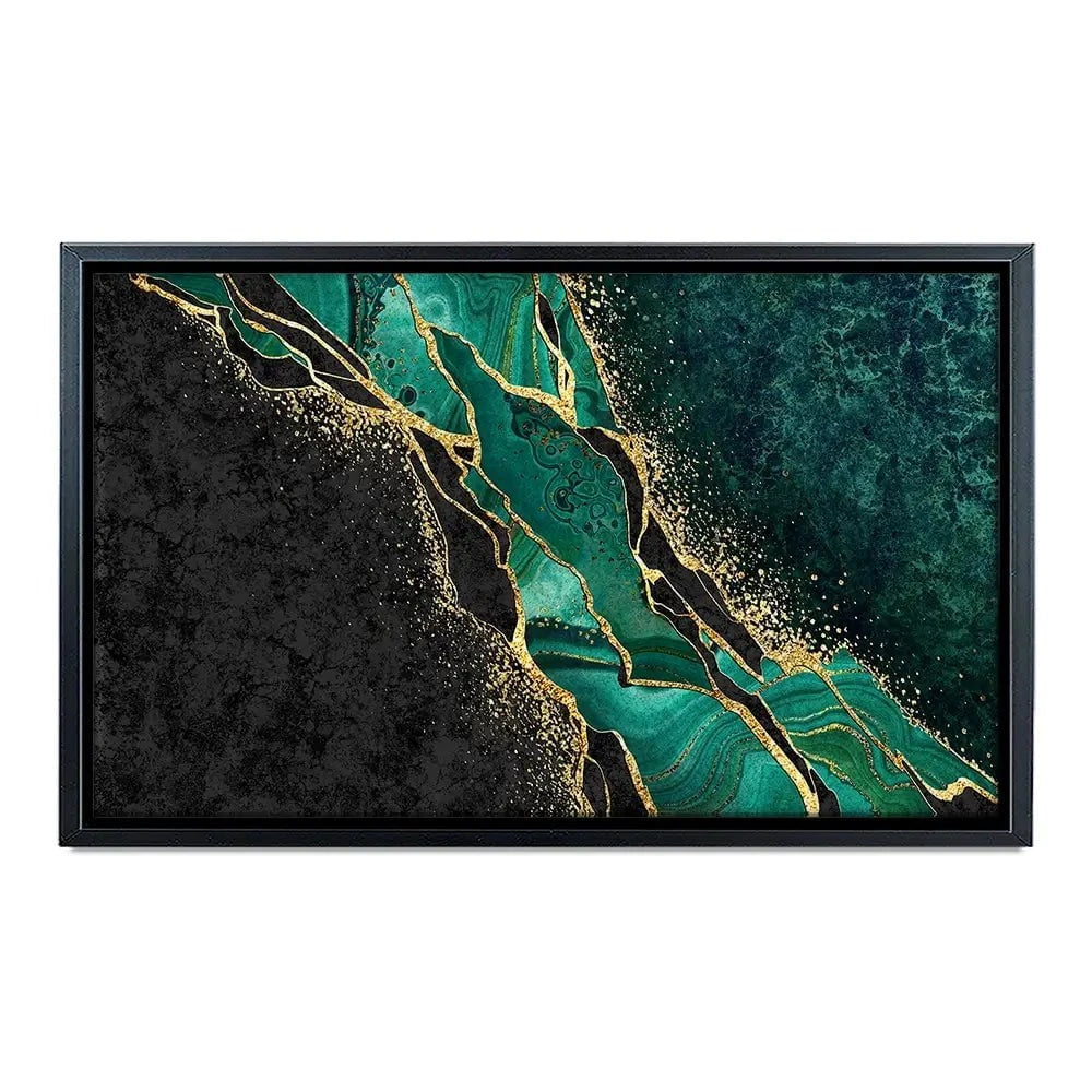 Green Malachite Marble Canvas Print Green Malachite Marble Canvas Print wall art product wacomka / Shutterstock