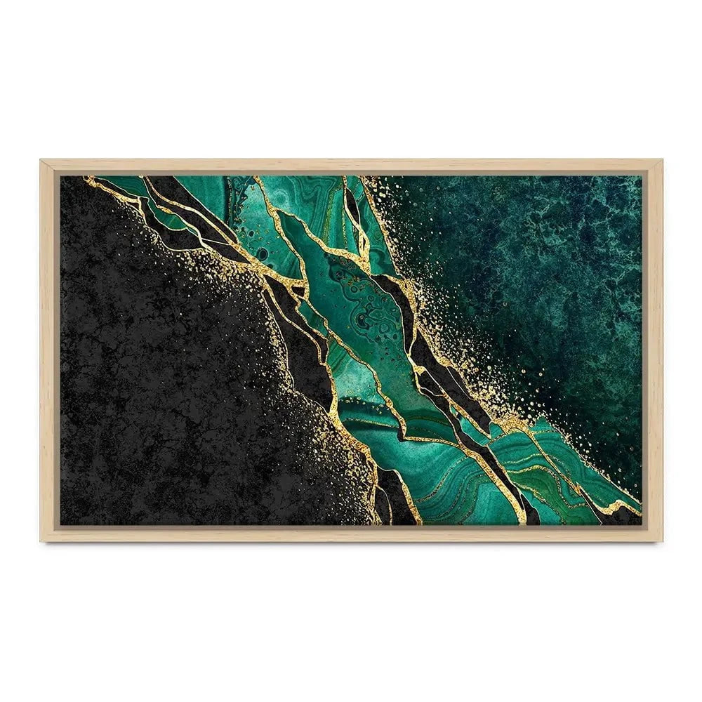 Green Malachite Marble Canvas Print Green Malachite Marble Canvas Print wall art product wacomka / Shutterstock