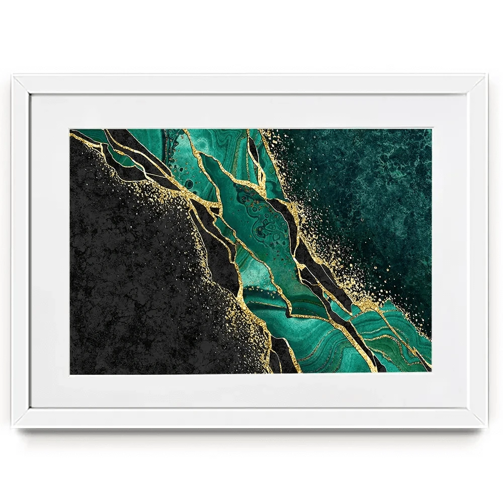 Green Malachite Marble Framed Art Print Green Malachite Marble Framed Art Print wall art product wacomka / Shutterstock