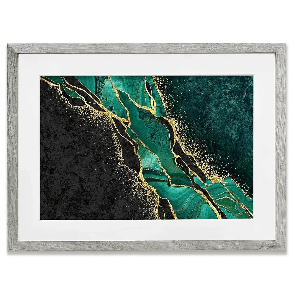 Green Malachite Marble Framed Art Print Green Malachite Marble Framed Art Print wall art product wacomka / Shutterstock