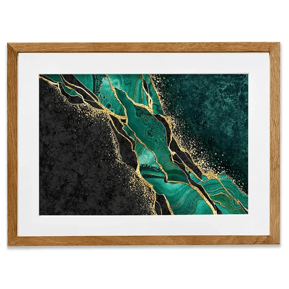 Green Malachite Marble Framed Art Print Green Malachite Marble Framed Art Print wall art product wacomka / Shutterstock