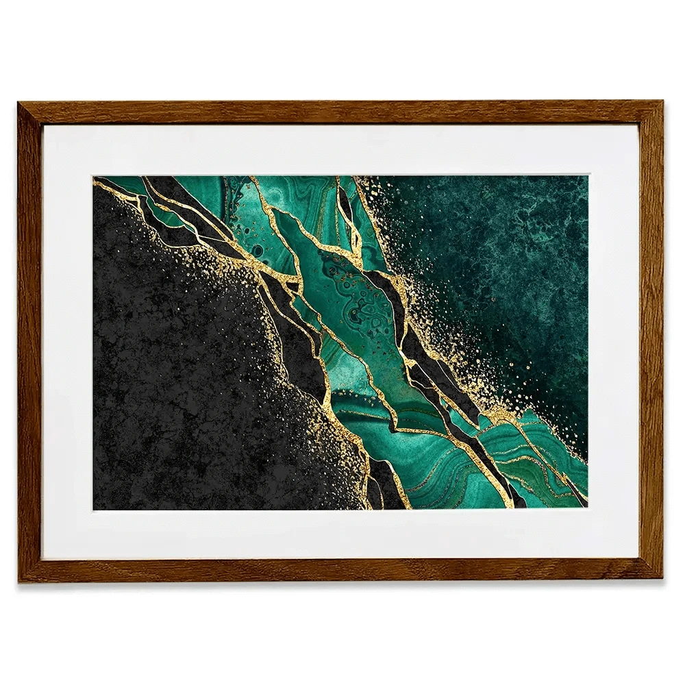 Green Malachite Marble Framed Art Print Green Malachite Marble Framed Art Print wall art product wacomka / Shutterstock