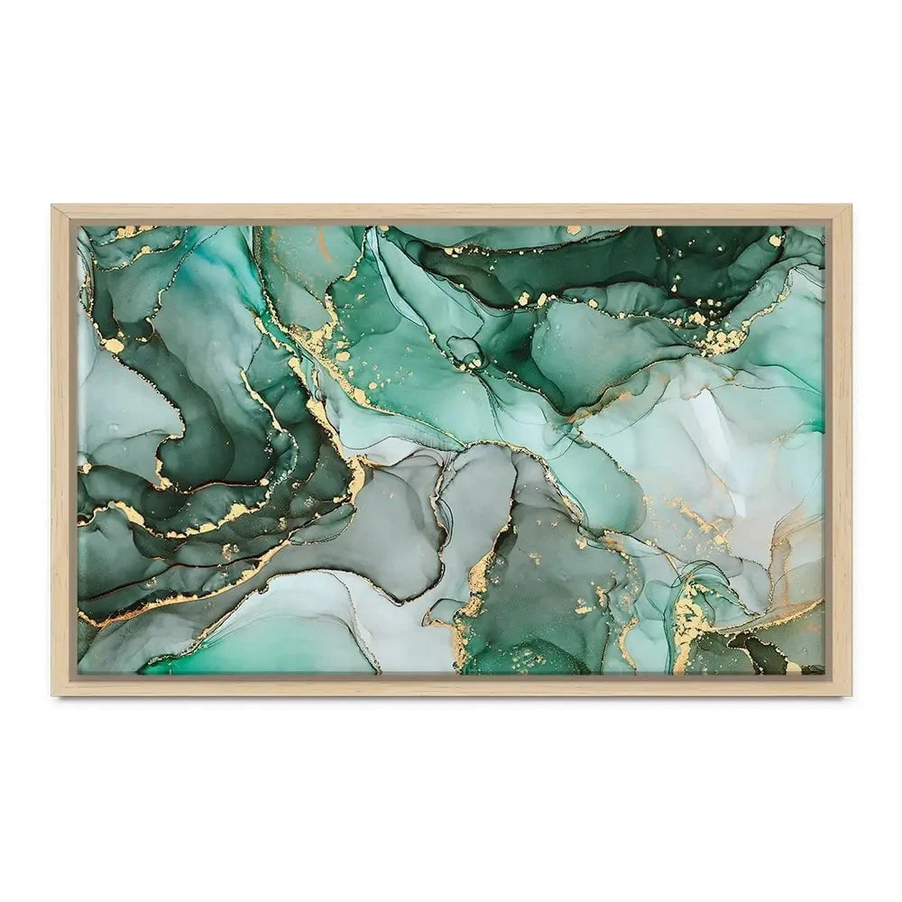 Green Marble Tones Canvas Print Green Marble Tones Canvas Print wall art product djero.adlibeshe yahoo.com / Shutterstock