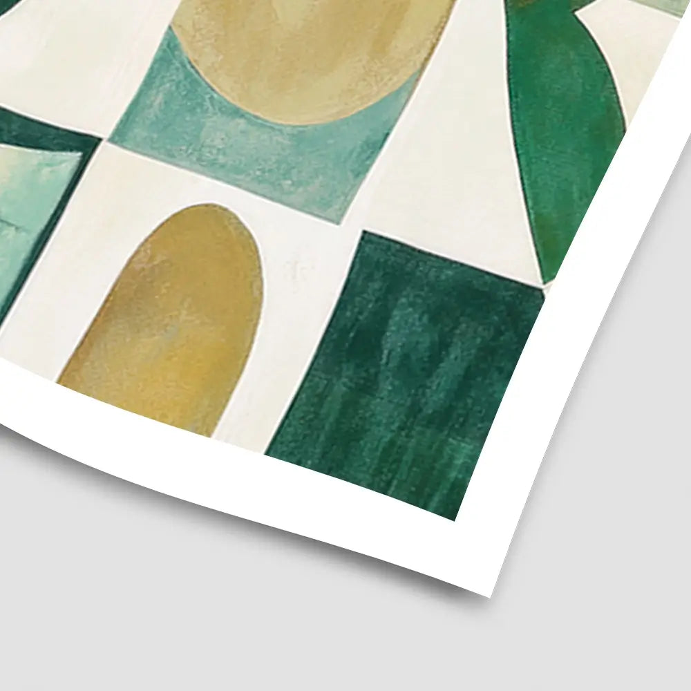Green Modernist Art Print Green Modernist Art Print wall art product Sisi And Seb - Independent