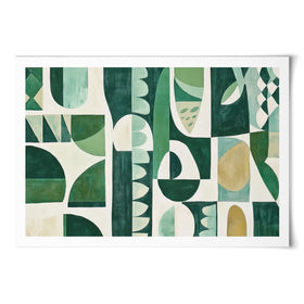 Green Modernist Art Print Green Modernist Art Print wall art product Sisi And Seb - Independent